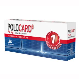 Polocard 75 mg, 30 tabletek dojelitowych - zdjęcie produktu