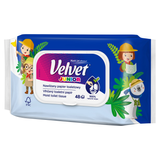 Velvet Junior, papier toaletowy nawilżany, z klipsem, 42 sztuki - miniaturka zdjęcia produktu