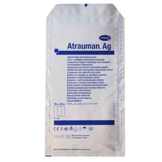 Atrauman Ag, opatrunek z maścią zawierający srebro, 10 cm x 20 cm, 1 sztuka - zdjęcie produktu