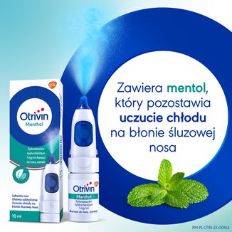 Otrivin Menthol 1 mg/ml, aerozol do nosa, 10 ml - 3 - zdjęcie produktu