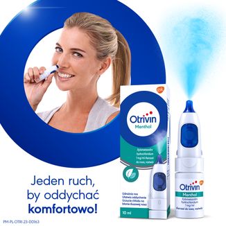 Otrivin Menthol 1 mg/ml, aerozol do nosa, 10 ml - 6 - zdjęcie produktu