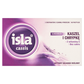 Isla Cassis z ekstraktem z czarnej porzeczki, 60 pastylek do ssania - 2 - zdjęcie produktu