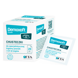 Demoxoft Clean, chusteczki do specjalistycznej pielęgnacji i oczyszczania skóry powiek, 20 sztuk - miniaturka zdjęcia produktu