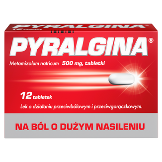 Pyralgina 500 mg, 12 tabletek - 2 - zdjęcie produktu