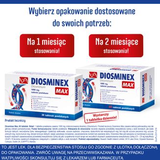 Diosminex Max 1000 mg, 60 tabletek USZKODZONE OPAKOWANIE - 7 - zdjęcie produktu