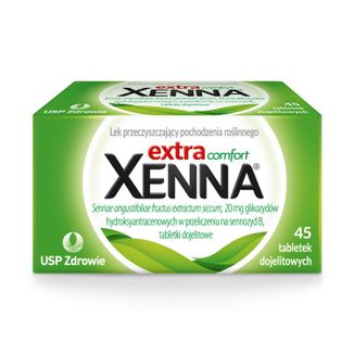 Xenna Extra Comfort 20 mg, 45 tabletek drażowanych KRÓTKA DATA Xenna Extra Comfort 20 mg, 45 tabletek drażowanych KRÓTKA DATA - zdjęcie produktu