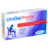 UniGel Procto, czopki doodbytnicze, 5 sztuk KRÓTKA DATA - miniaturka zdjęcia produktu