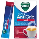 Vicks AntiGrip Max 1000 mg + 16 mg + 4 mg, granulat do sporządzania roztworu doustnego, 10 saszetek - miniaturka zdjęcia produktu