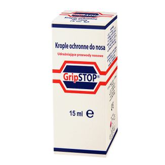 Grip Stop, krople ochronne do nosa, 15 ml KRÓTKA DATA - zdjęcie produktu