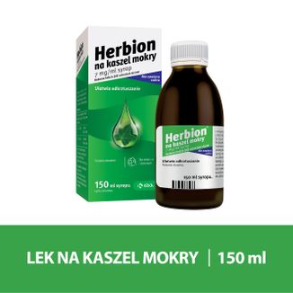 Herbion na kaszel mokry 7 mg/ ml, syrop, 150 ml - 2 - zdjęcie produktu