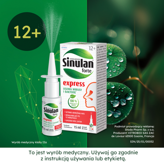 Sinulan Forte Express, aerozol do nosa, 15 ml - 9 - zdjęcie produktu