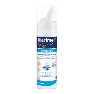 Marimer Baby, woda morska izotoniczna, spray do nosa, od urodzenia, 100 ml USZKODZONE OPAKOWANIE - 3 - zdjęcie produktu