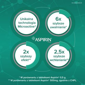 Aspirin Pro 500 mg, 8 tabletek powlekanych - 6 - zdjęcie produktu