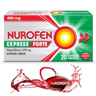 Nurofen Express Forte 400 mg, 20 kapsułek miękkich - 3 - zdjęcie produktu