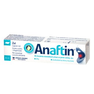 Anaftin, żel do leczenia niewielkich zmian w jamie ustnej, 8 ml - zdjęcie produktu