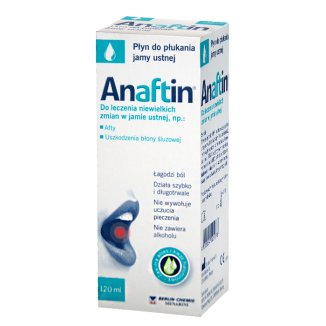 Anaftin, płyn do płukania jamy ustnej, 120 ml - zdjęcie produktu