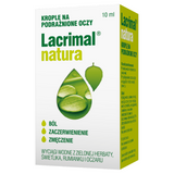Lacrimal Natura, krople na podrażnione oczy, 10 ml - miniaturka zdjęcia produktu