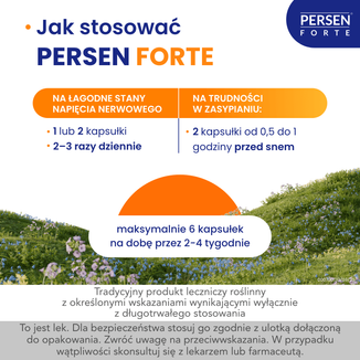 Persen forte 87,5 mg + 17,5 mg + 17,5 mg, 20 kapsułek twardych - 4 - zdjęcie produktu