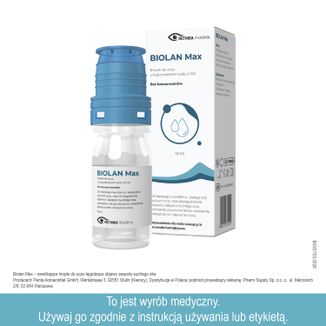 Biolan Max, krople do oczu, 10 ml - 2 - zdjęcie produktu
