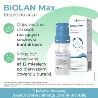 Biolan Max, krople do oczu, 10 ml - 4 - zdjęcie produktu