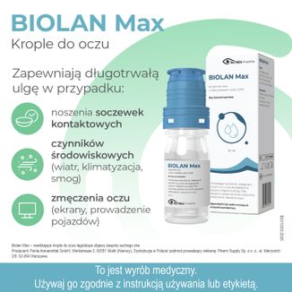 Biolan Max, krople do oczu, 10 ml - 5 - zdjęcie produktu