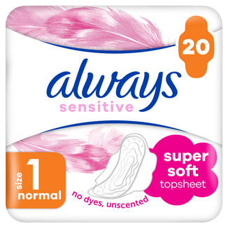 Always Sensitive, podpaski ze skrzydełkami, Ultra Normal Plus, 2 x 10 sztuk - zdjęcie produktu