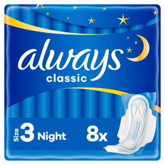 Always Classic, podpaski ze skrzydełkami, Night, 8 sztuk - zdjęcie produktu