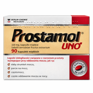 Prostamol Uno 320 mg, 90 kapsułek miękkich USZKODZONE OPAKOWANIE - 2 - zdjęcie produktu