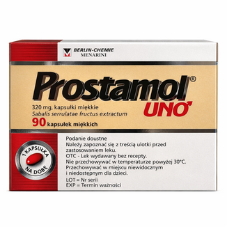 Prostamol Uno 320 mg, 90 kapsułek miękkich - zdjęcie produktu