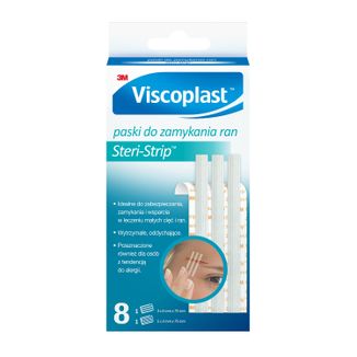 Viscoplast Steri-Strip, paski do zamykania ran, 8 sztuk - zdjęcie produktu