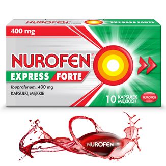 Nurofen Express Forte 400 mg, 10 kapsułek miękkich - 3 - zdjęcie produktu