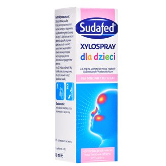 Sudafed XyloSpray dla dzieci 0,5 mg/ ml, aerozol do nosa, 2-12 lat, 10 ml - 5 - zdjęcie produktu