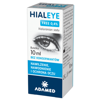 Hialeye Free 0,4%, nawilżające krople do oczu, 10 ml - zdjęcie produktu