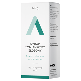 Syrop tymiankowy złożony (15 g + 0,01 g)/ 100 g, 125 g - zdjęcie produktu