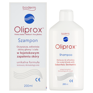 Oliprox, szampon do stosowania w łojotokowym zapaleniu skóry głowy i ciała, 200 ml - 2 - zdjęcie produktu