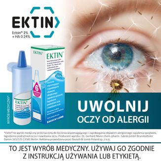Ektin, krople do oczu, roztwór, 10 ml - 2 Ektin, krople do oczu, roztwór, 10 ml - 2 - zdjęcie produktu