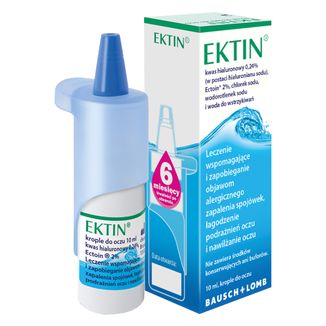 Ektin, krople do oczu, roztwór, 10 ml - zdjęcie produktu