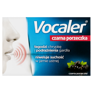 Vocaler, czarna porzeczka, 12 pastylek do ssania - 2 - zdjęcie produktu