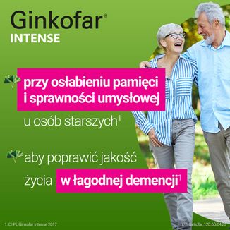 Ginkofar Intense 120 mg, 60 tabletek powlekanych - 3 - zdjęcie produktu