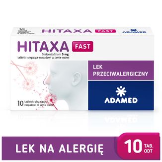 Hitaxa Fast 5 mg, 10 tabletek ulegających rozpadowi w jamie ustnej - 4 - zdjęcie produktu