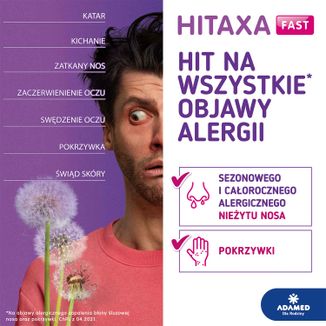 Hitaxa Fast 5 mg, 10 tabletek ulegających rozpadowi w jamie ustnej - 6 - zdjęcie produktu
