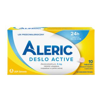 Aleric Deslo Active 5 mg, 10 tabletek ulegających rozpadowi w jamie ustnej KRÓTKA DATA - zdjęcie produktu