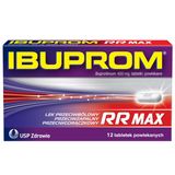 Ibuprom RR Max 400 mg, 12 tabletek powlekanych - miniaturka zdjęcia produktu