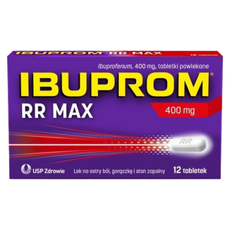 Ibuprom RR Max 400 mg, 12 tabletek powlekanych - zdjęcie produktu