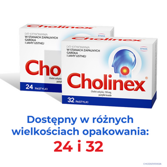Cholinex 150 mg, 32 pastylki do ssania KRÓTKA DATA - 6 - zdjęcie produktu