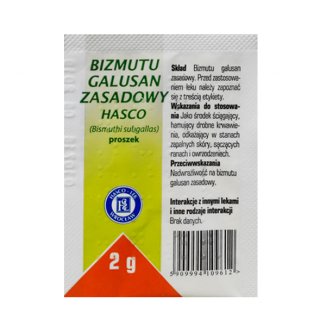 Bizmutu galusan zasadowy Hasco, proszek, 2 g - zdjęcie produktu