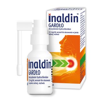 Inaldin Gardło 1,5 mg/ ml, aerozol do stosowania w jamie ustnej, 30 ml KRÓTKA DATA - zdjęcie produktu