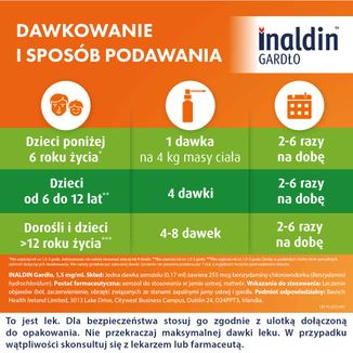 Inaldin Gardło 1,5 mg/ ml, aerozol do stosowania w jamie ustnej, 30 ml - 4 - zdjęcie produktu
