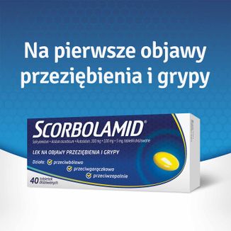 Scorbolamid 300 mg +100 mg + 5 mg, 40 tabletek drażowanych - 3 - zdjęcie produktu