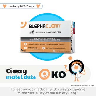 Blephaclean, chusteczki sterylne do codziennej higieny powiek, 20 sztuk USZKODZONE OPAKOWANIE - 3 Blephaclean, chusteczki sterylne do codziennej higieny powiek, 20 sztuk USZKODZONE OPAKOWANIE - 3 - zdjęcie produktu